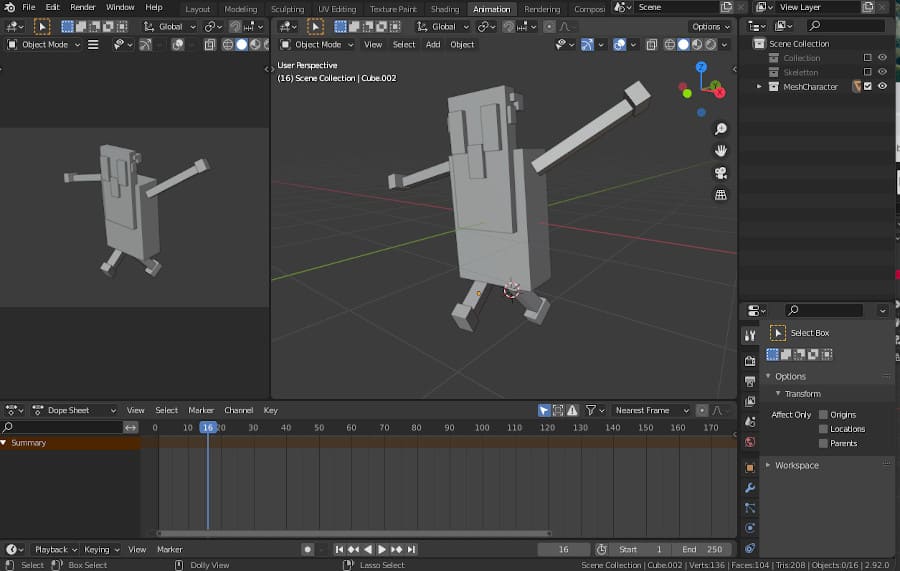 Animation en blender