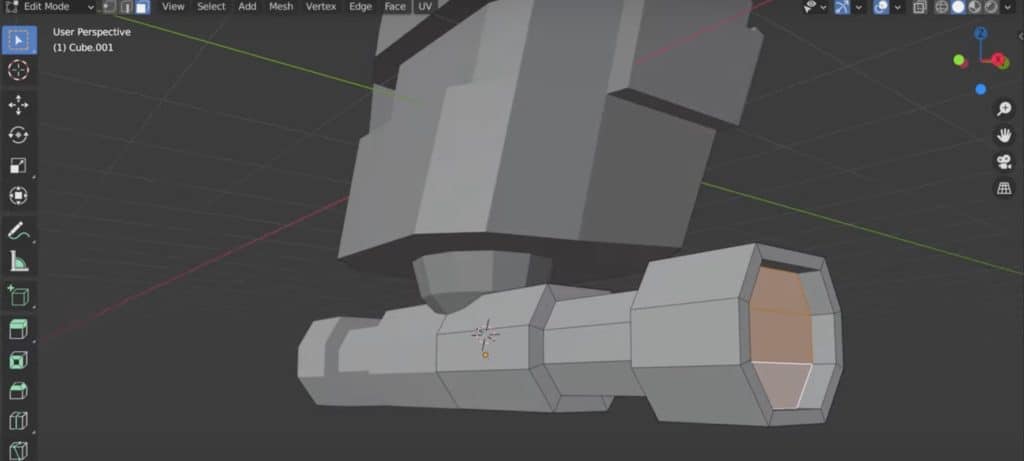 Creación cuerpo Mecha Blender 