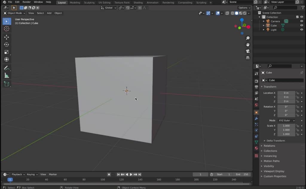 Cubo de Blender